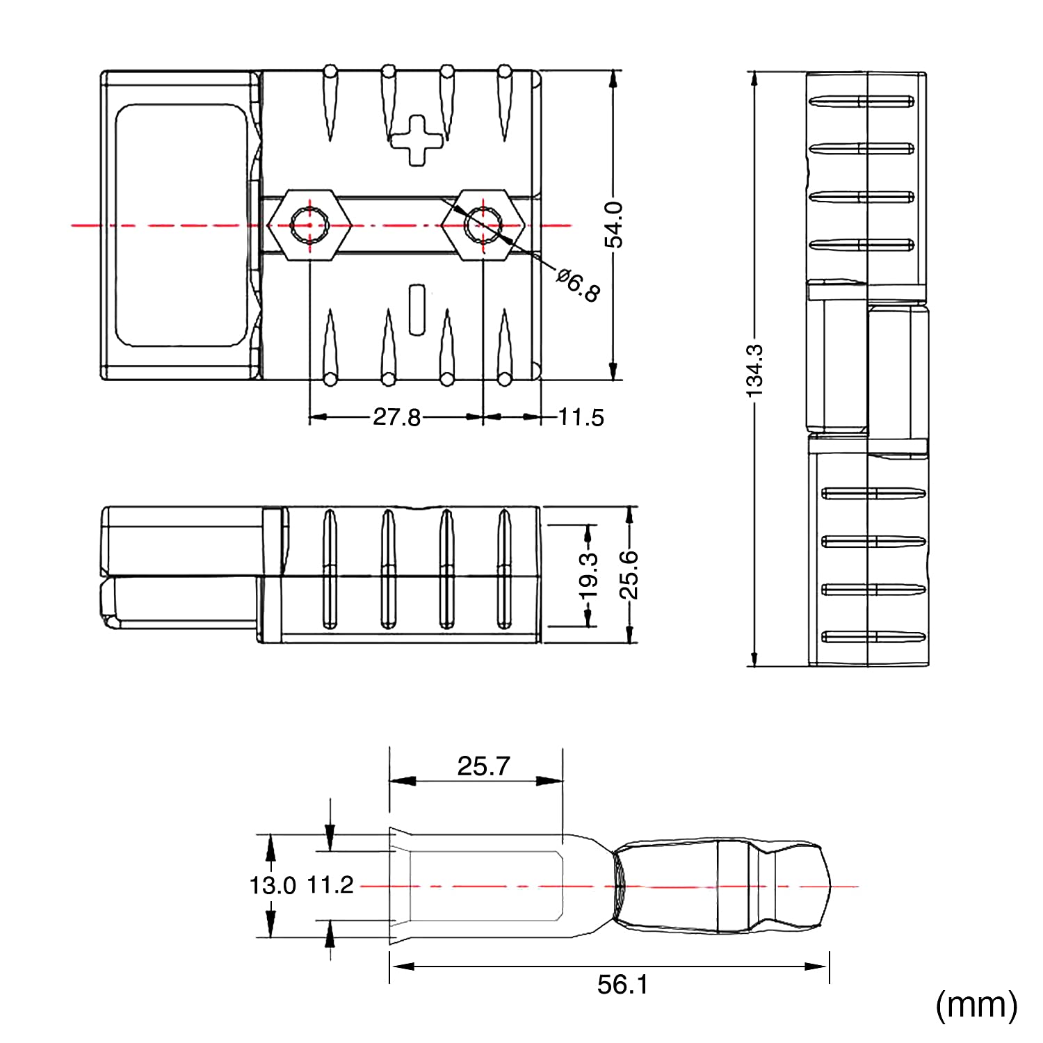 Foto 5 pulgar | Conector Rápido De Batería Frienda 175a, Calibre 2-4, 12-36 V, 6 Unidades - Venta Internacional.