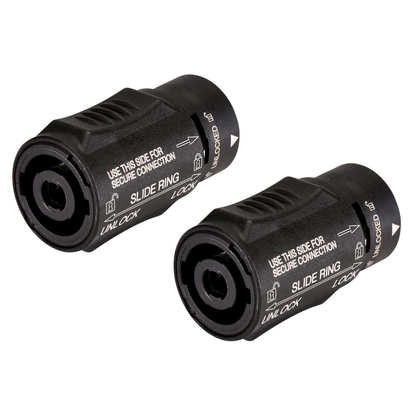 Foto 1 | Adaptador Yejeysound Neutrik Nl4mmx Speakon Locking 4 Polos Negro - Venta Internacional.