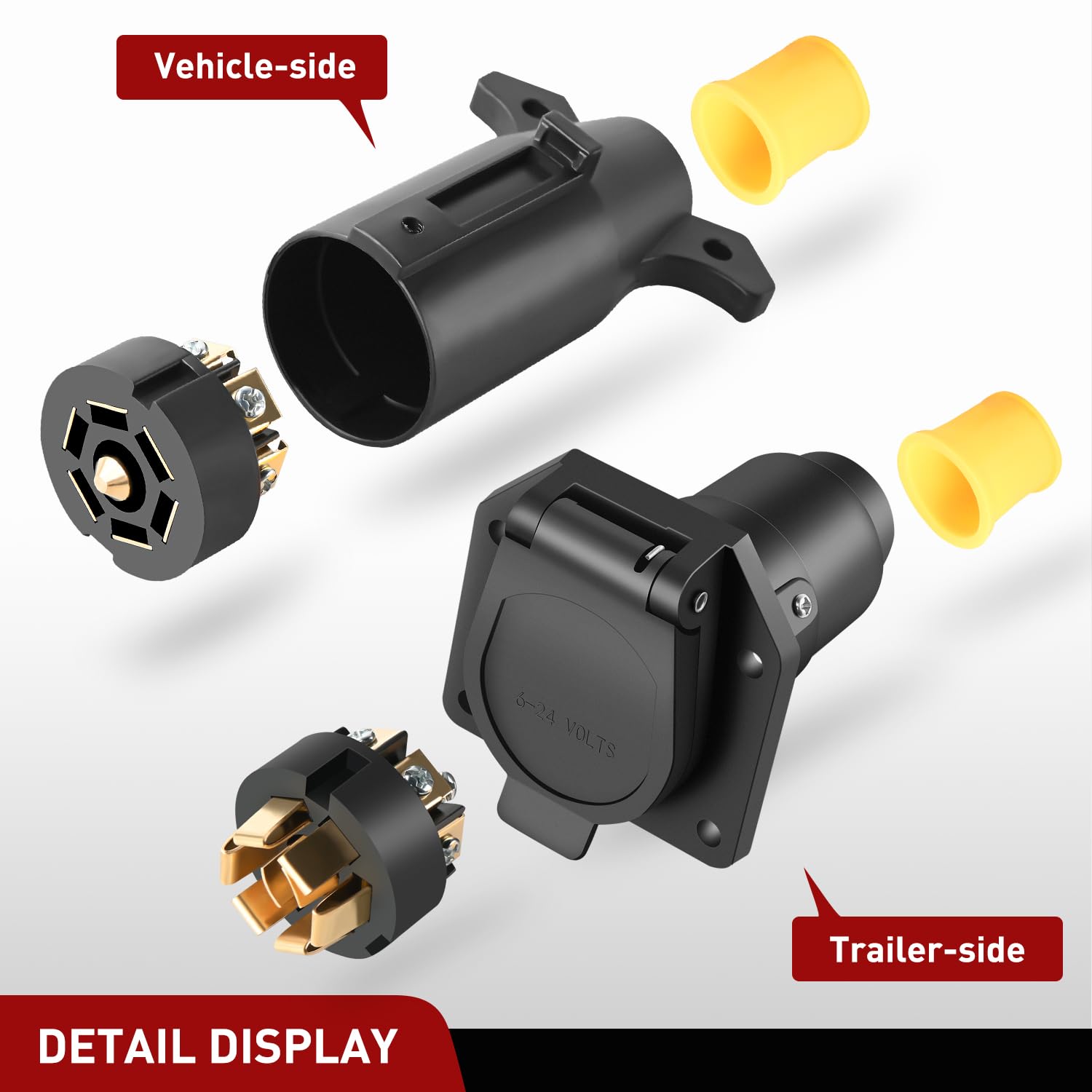 Foto 5 pulgar | Adaptador De Cableado Para Remolque Nilight De 7 Vías Para Rv Blade A 6 Vías Redondas - Venta Internacional.