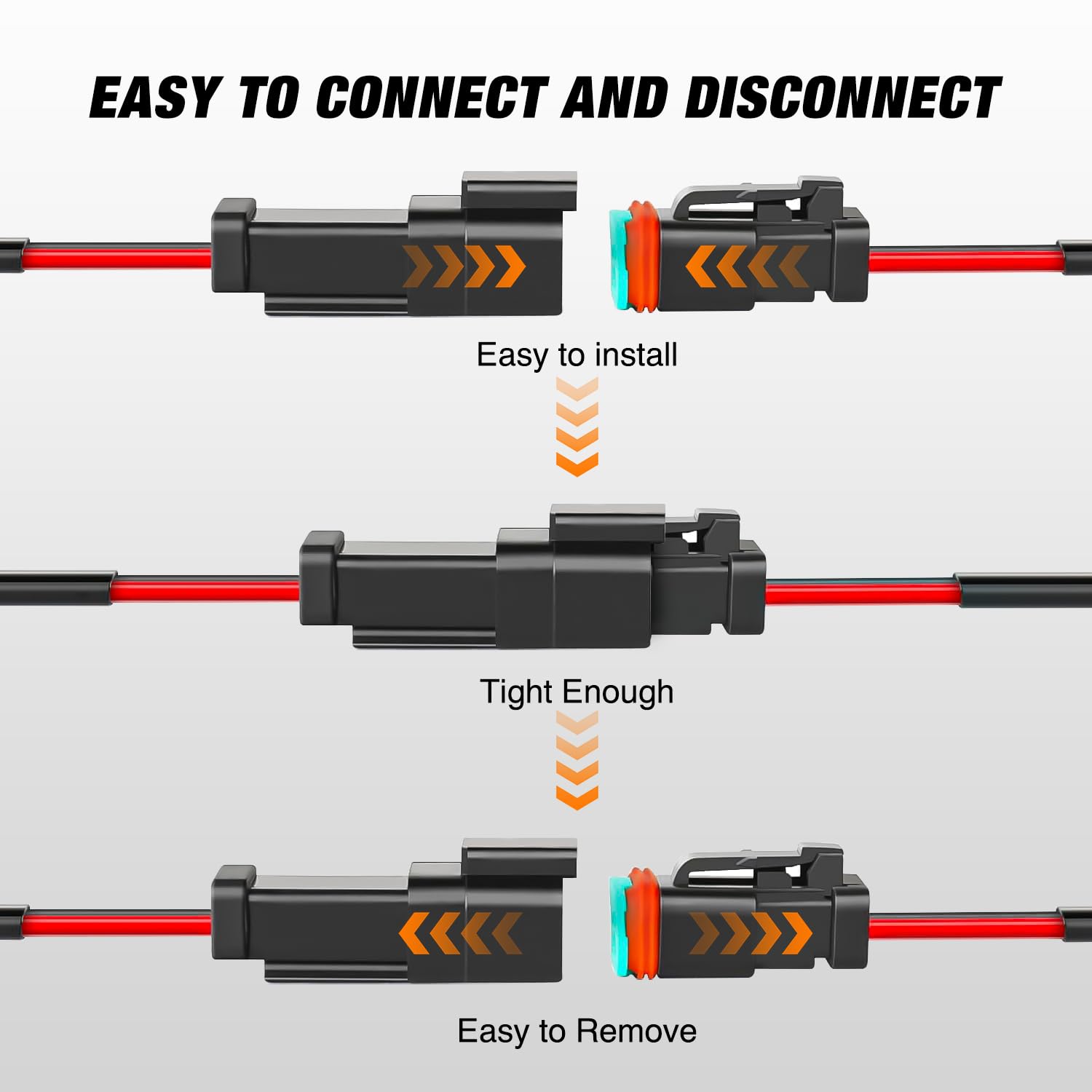 Foto 3 pulgar | Conector Eléctrico Nilight De 2 Pines Dt 16awg, 6 Kits, Resistente Al Agua - Venta Internacional.