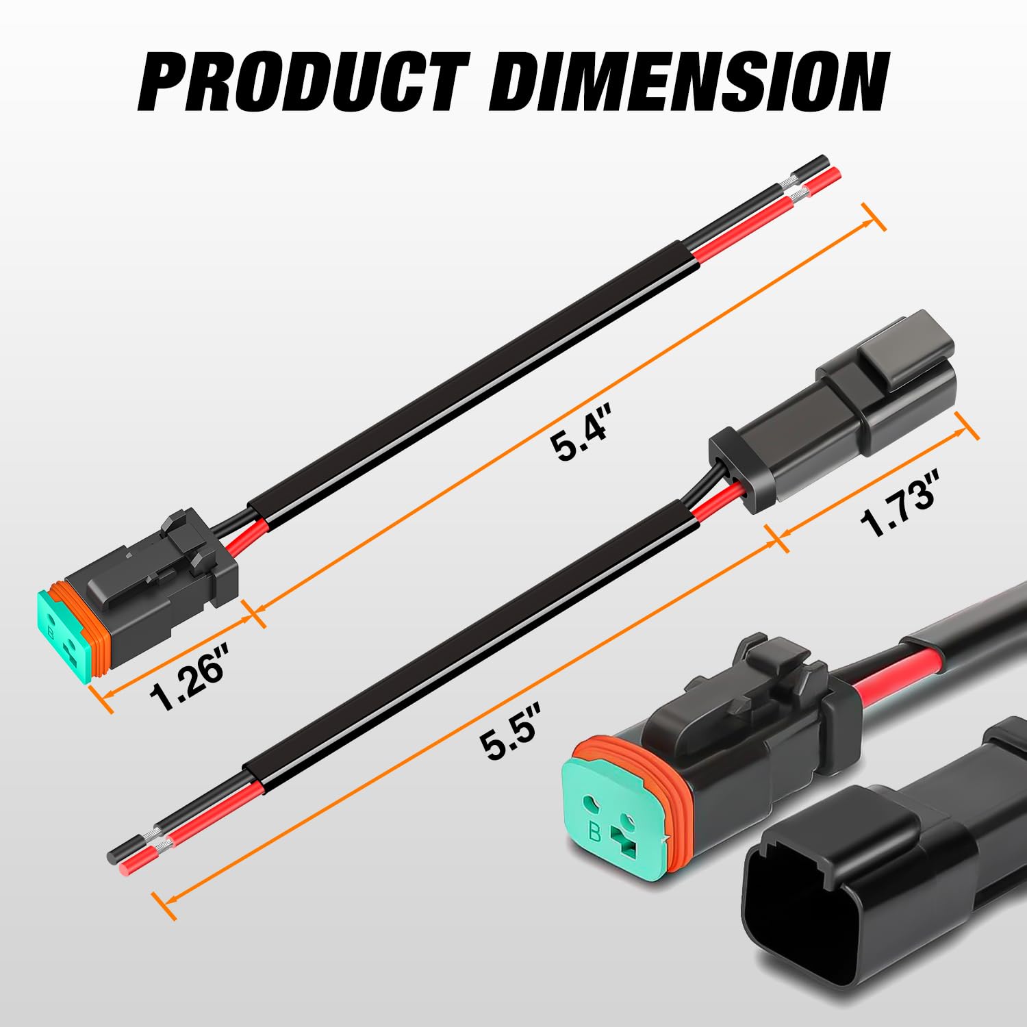 Foto 4 pulgar | Conector Eléctrico Nilight De 2 Pines Dt 16awg, 6 Kits, Resistente Al Agua - Venta Internacional.