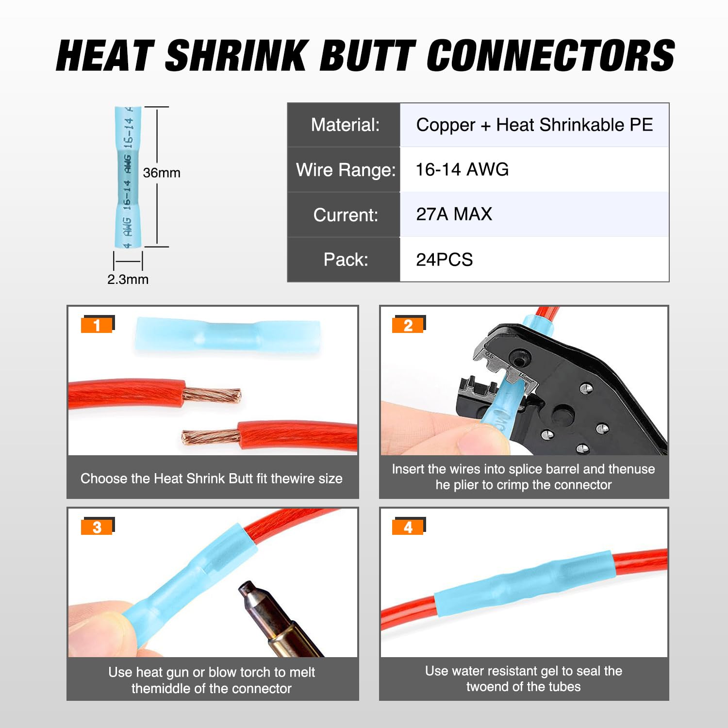 Foto 6 pulgar | Conector Eléctrico Nilight De 2 Pines Dt 16awg, 6 Kits, Resistente Al Agua - Venta Internacional.