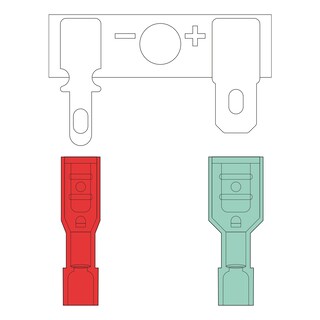 Foto 5 | Terminal Hembra Faston Aislada 2 Tamaños 14-16 Awg Steelpro