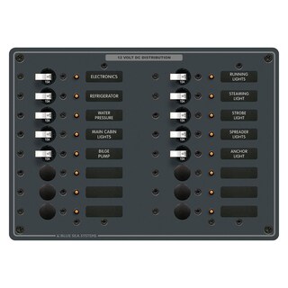 Foto 1 | Panel Dc Blue Sea Systems 8377, 16 Posiciones, 100 A, Con Metros - Venta Internacional.