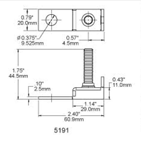 Foto 4 pulgar | Terminal De Bloque De Fusibles Blue Sea Systems 5191 30-300a - Venta Internacional.