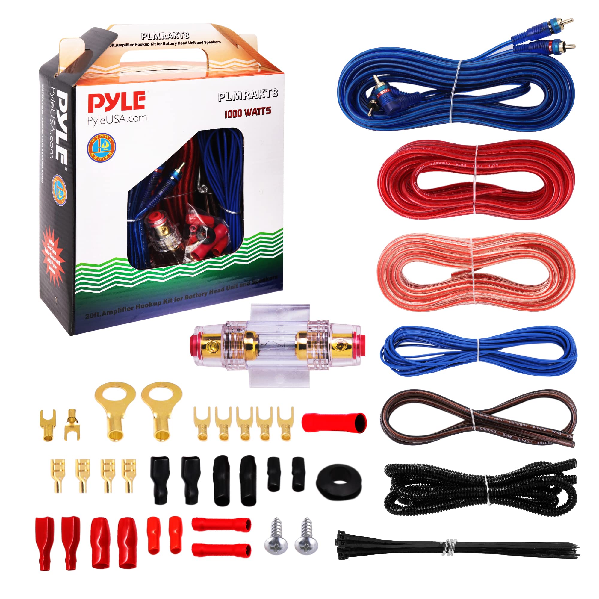 Foto 1 | Kit De Cableado Pyle Marine And Car Audio Cable De Alimentación De 20 Pies, Calibre 8 - Venta Internacional.