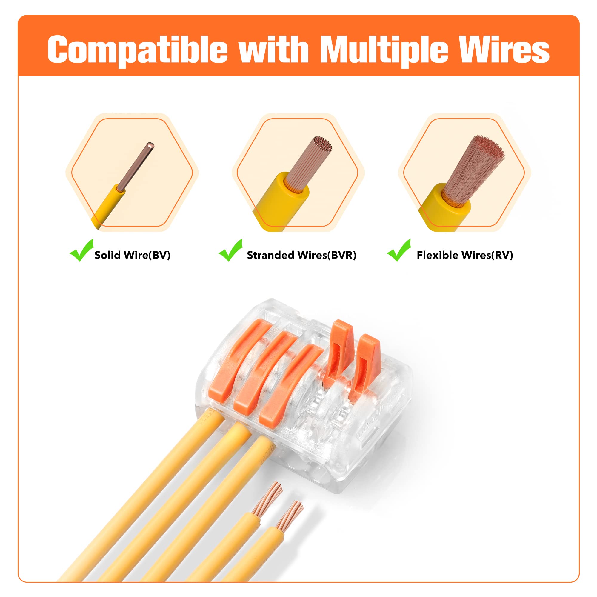 Foto 5 pulgar | Kit De Conectores Y Tuercas Kuject 150 Piezas Con Conductor 2/3/4/5/8 - Venta Internacional.
