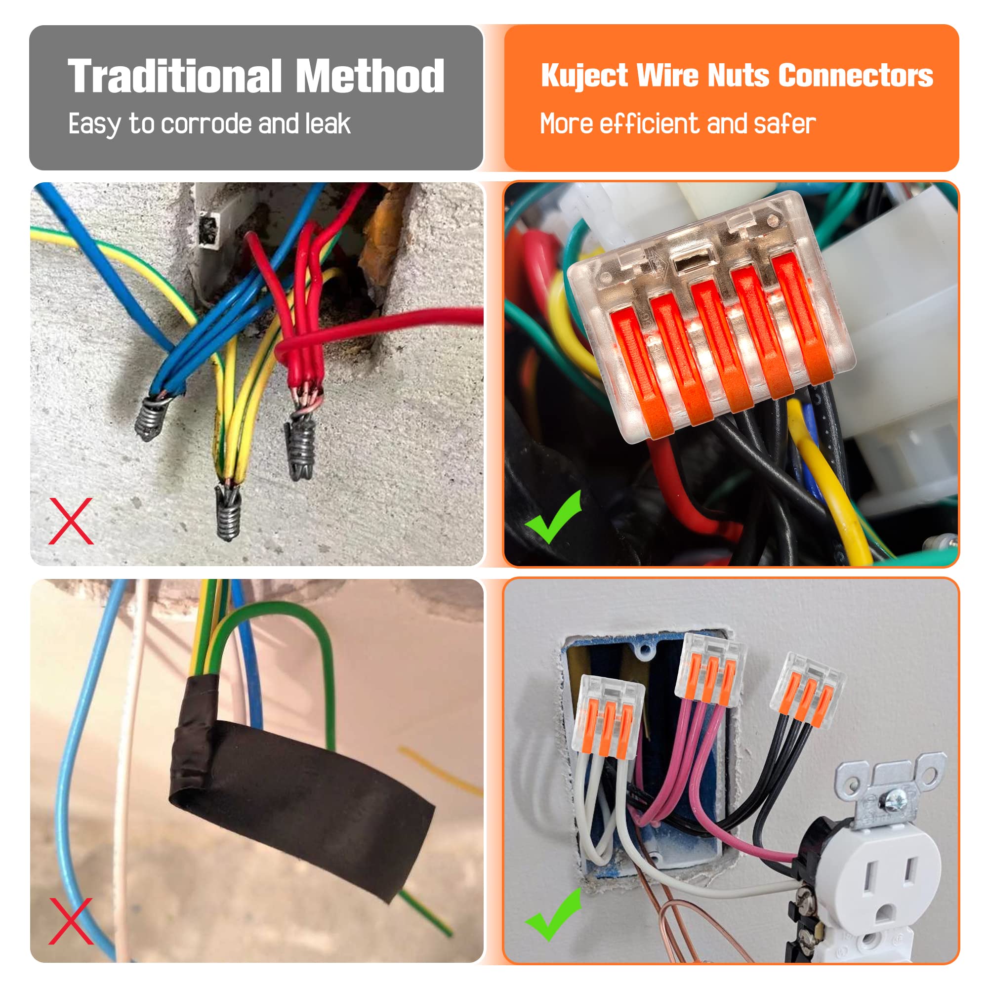 Foto 6 pulgar | Kit De Conectores Y Tuercas Kuject 150 Piezas Con Conductor 2/3/4/5/8 - Venta Internacional.