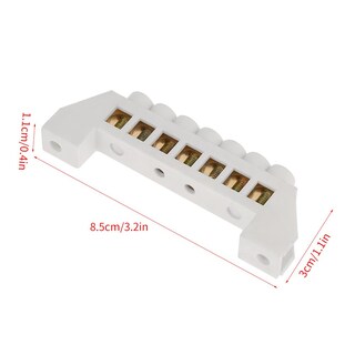 Foto 2 | Bloques De Terminales Hilitand Con Diseño De Puente De 7 Orificios, 10 Unidades - Venta Internacional.