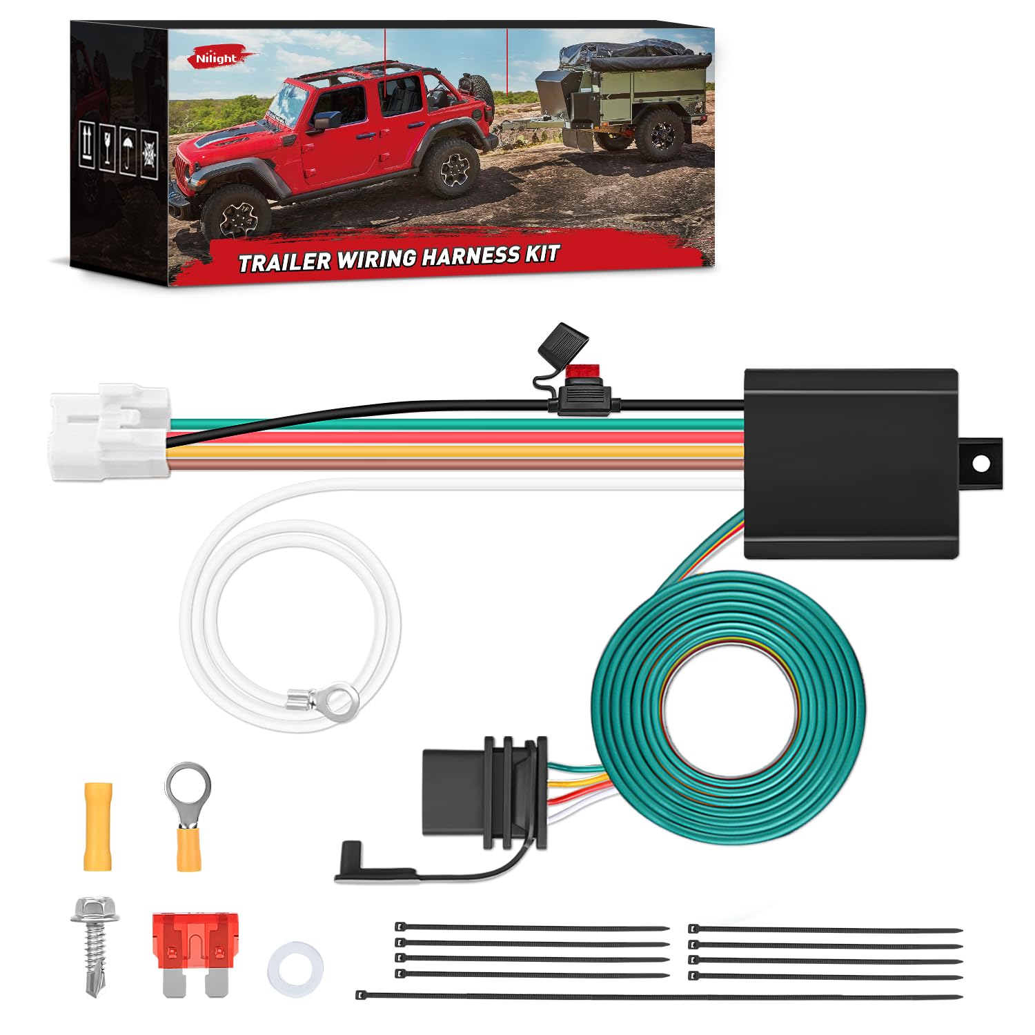 Foto 2 pulgar | Kit De Arnés De Cableado Para Remolque Nilight 56040 Para Subaru - Venta Internacional.