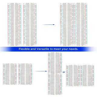 Foto 3 | Kit De Placa De Pruebas Elegoo 830 Puntos X2 Y 400 Puntos X2 Para Arduino - Venta Internacional.