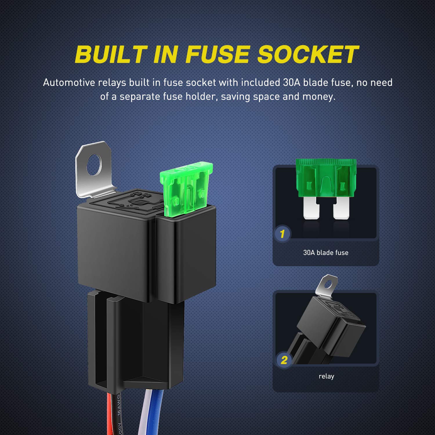 Foto 3 | Kit De Fusibles Y Relés Nilight 50023r, Paquete De 5 Unidades, 30 A, Para Coche Y Camión - Venta Internacional.