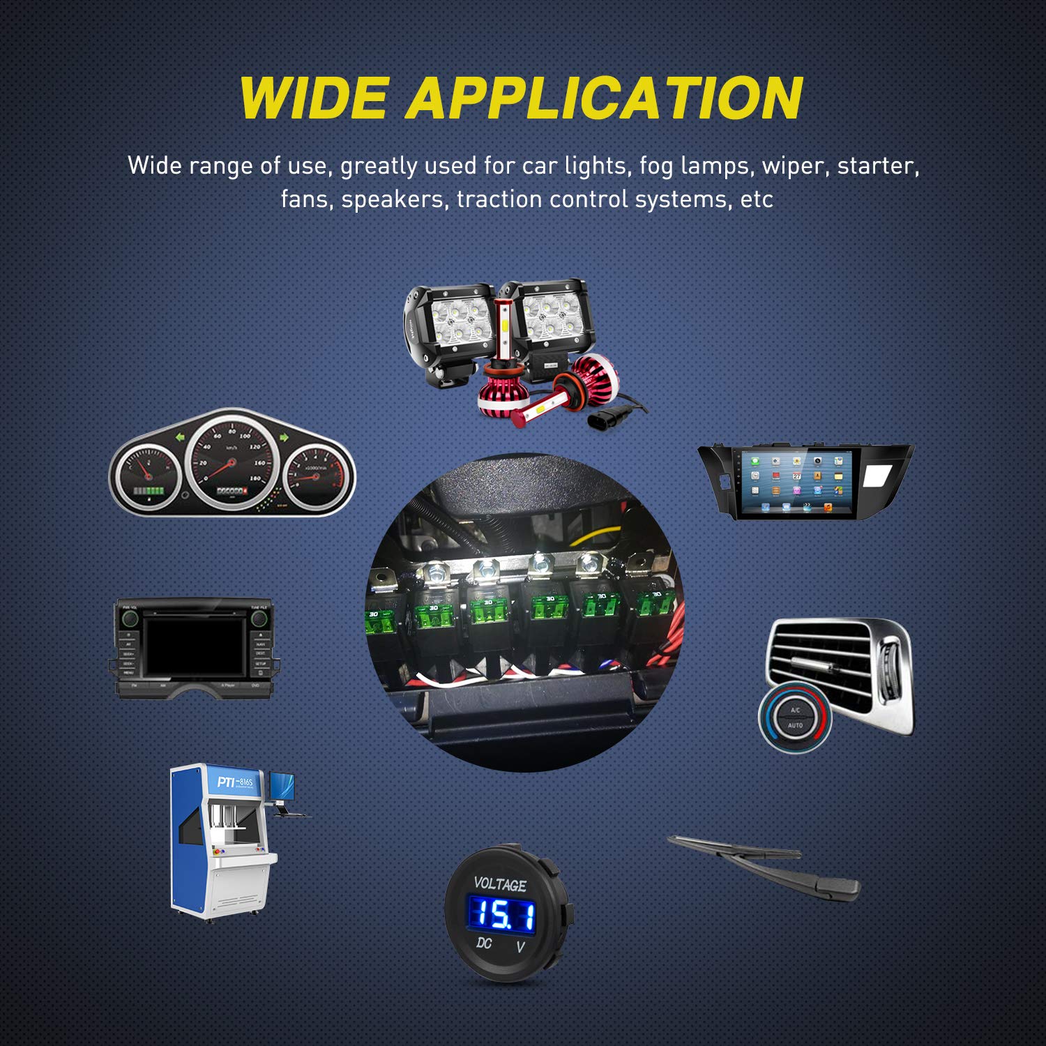 Foto 6 pulgar | Kit De Fusibles Y Relés Nilight 50023r, Paquete De 5 Unidades, 30 A, Para Coche Y Camión - Venta Internacional.