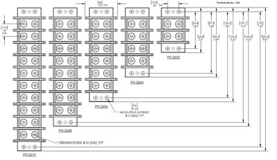 Foto 2 | Bloque De Terminales Blue Sea Systems 2610 65a 10 Circuitos 600v - Venta Internacional.