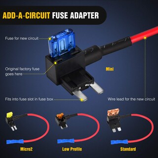 Foto 2 | Soporte Para Fusibles Nilight 12 V Circuito Adicional Para Coche Paquete De 12 - Venta Internacional.