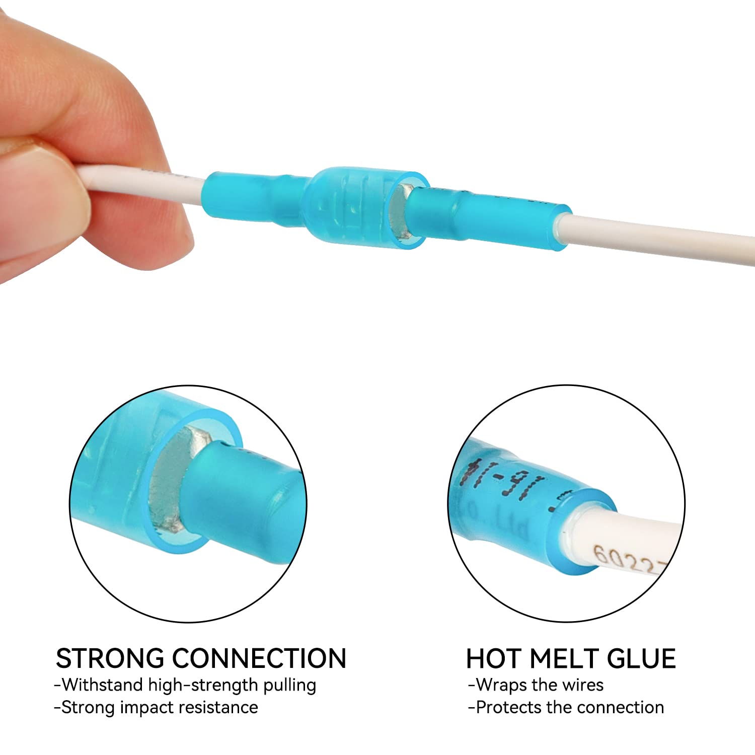 Foto 5 | Kit De Conectores Tipo Pala Hks Blue Awg 16-14 Con Termorretráctil  200 Unidades - Venta Internacional.