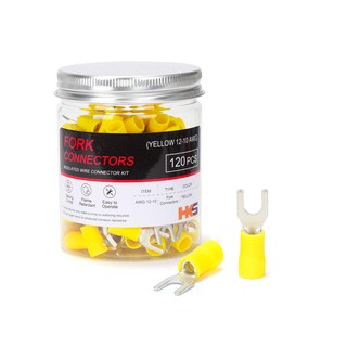Foto 1 | Conectores Aislantes Hks Para Palas De Horquilla 120 Unidades Amarillos 12-10 Awg - Venta Internacional.