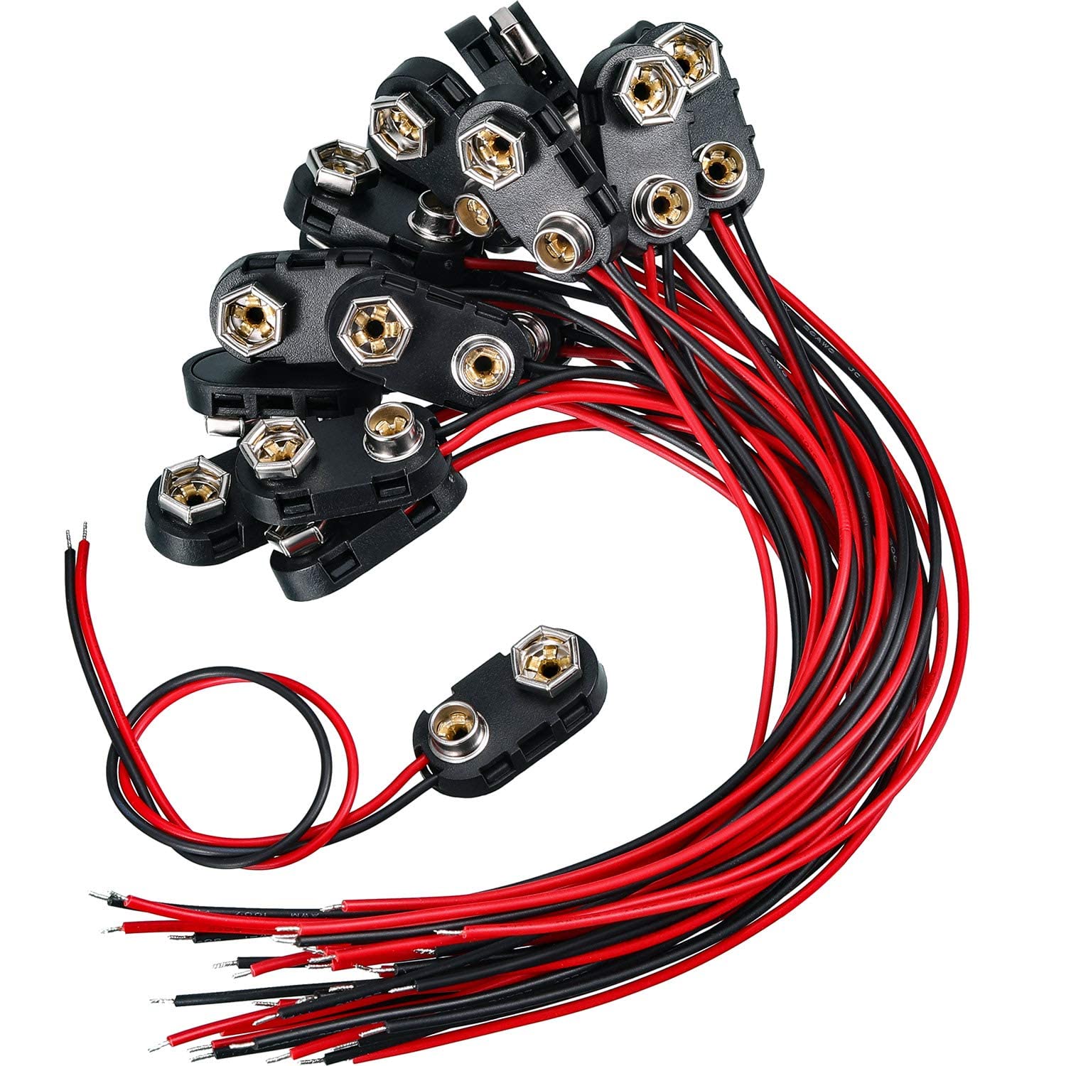 Foto 2 pulgar | Conector Con Clip De Batería Bbto 120  Paquete De 9 V Con Cable De 15 Cm - Venta Internacional.