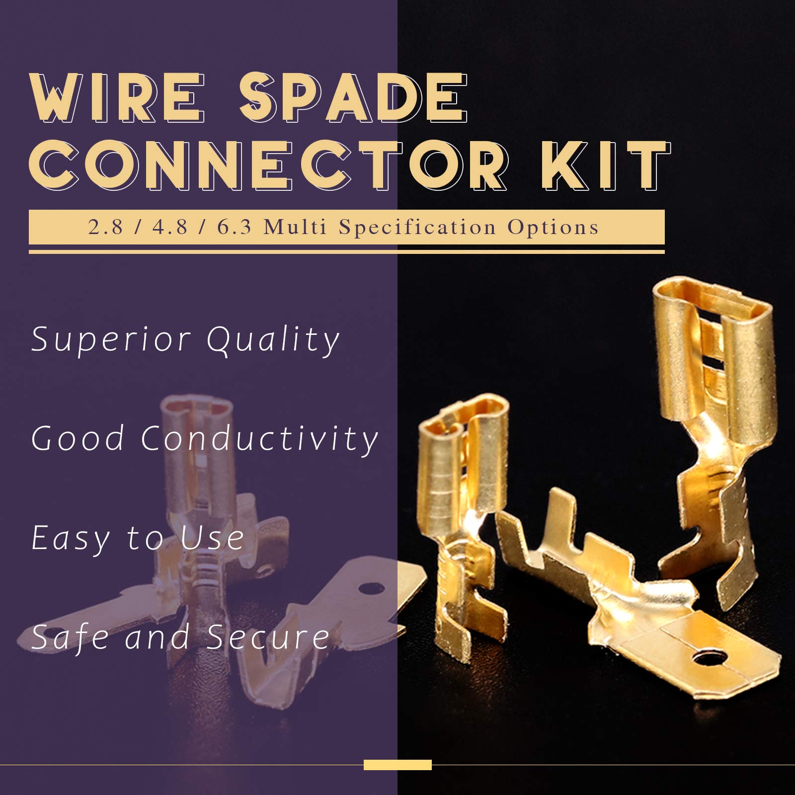 Foto 5 pulgar | Bloque De Terminales De Engarzado De Cables Spade Quick Connectors  720 Unidades - Venta Internacional.