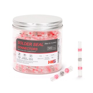 Foto 1 | Conectores De Alambre De Sellado De Soldadura Hks 300pcs 22-18 Awg Rojos - Venta Internacional.