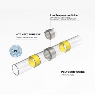 Foto 4 | Conectores De Alambre Para Sellado De Soldadura Hks 400 Piezas Amarillos 12-10 Awg - Venta Internacional.