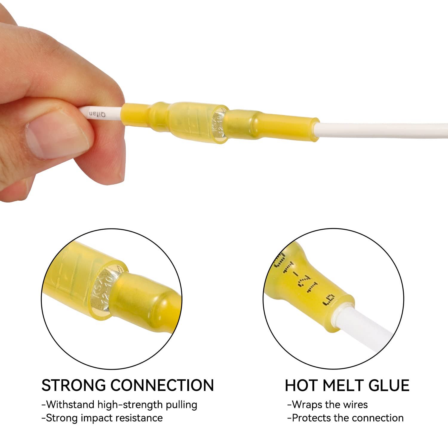 Foto 5 pulgar | Kit De Conectores Tipo Pala Hks  120 Unidades/60 Pares Awg 12-10  Color Amarillo - Venta Internacional.