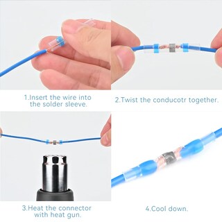 Foto 5 | Conectores De Alambre De Sellado De Soldadura Hks 300pcs 16-14 Awg Azules - Venta Internacional.