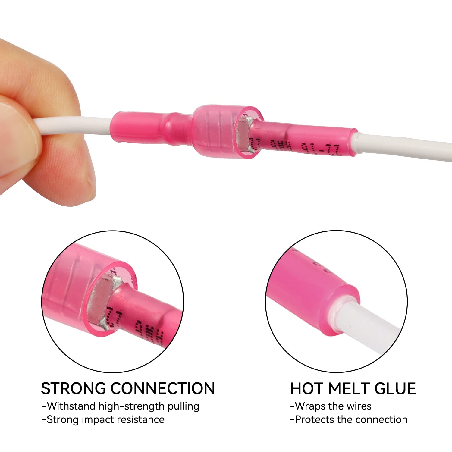 Foto 5 | Kit De Conectores Tipo Pala Hks Red Awg 22-16 Con Termorretráctil  200 Unidades - Venta Internacional.