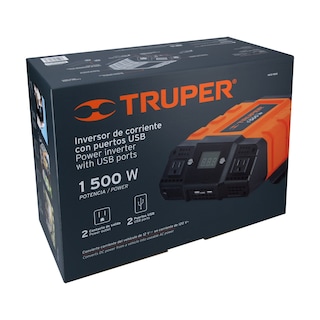 Foto 5 | Inversor de Corriente con Puertos USB Truper de 1500 W