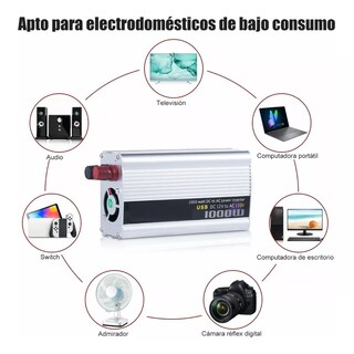 Foto 3 | Convertidor de Corriente para Auto 1000w 12 A 110v Eo Safe Imports Esi-4500 color Plata