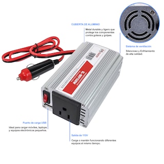 Foto 4 | Inversor de 150 W Master con Puerto USB y Clavija Tipo B El-inv150w