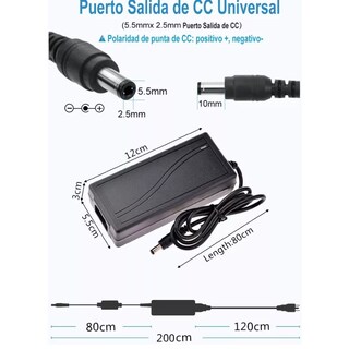 Foto 2 | Cargador Adaptador de Corriente Eo Safe Imports Esi-8655 color Negro