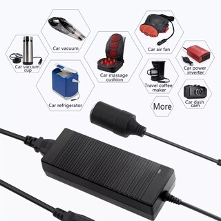 Foto 2 | Adaptador Convertidor de Corriente Eo Safe Imports Esi-8656 color Negro