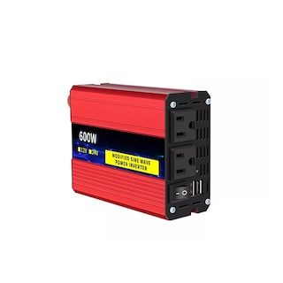 Foto 1 | Inversor De Corriente Coche Portátil 12v/110v60hz 600w Autoeo Safe Imports Esi-11008 Rojo
