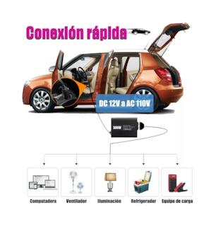 Foto 3 | Inversor de Corriente Lab.G 300 W para Auto