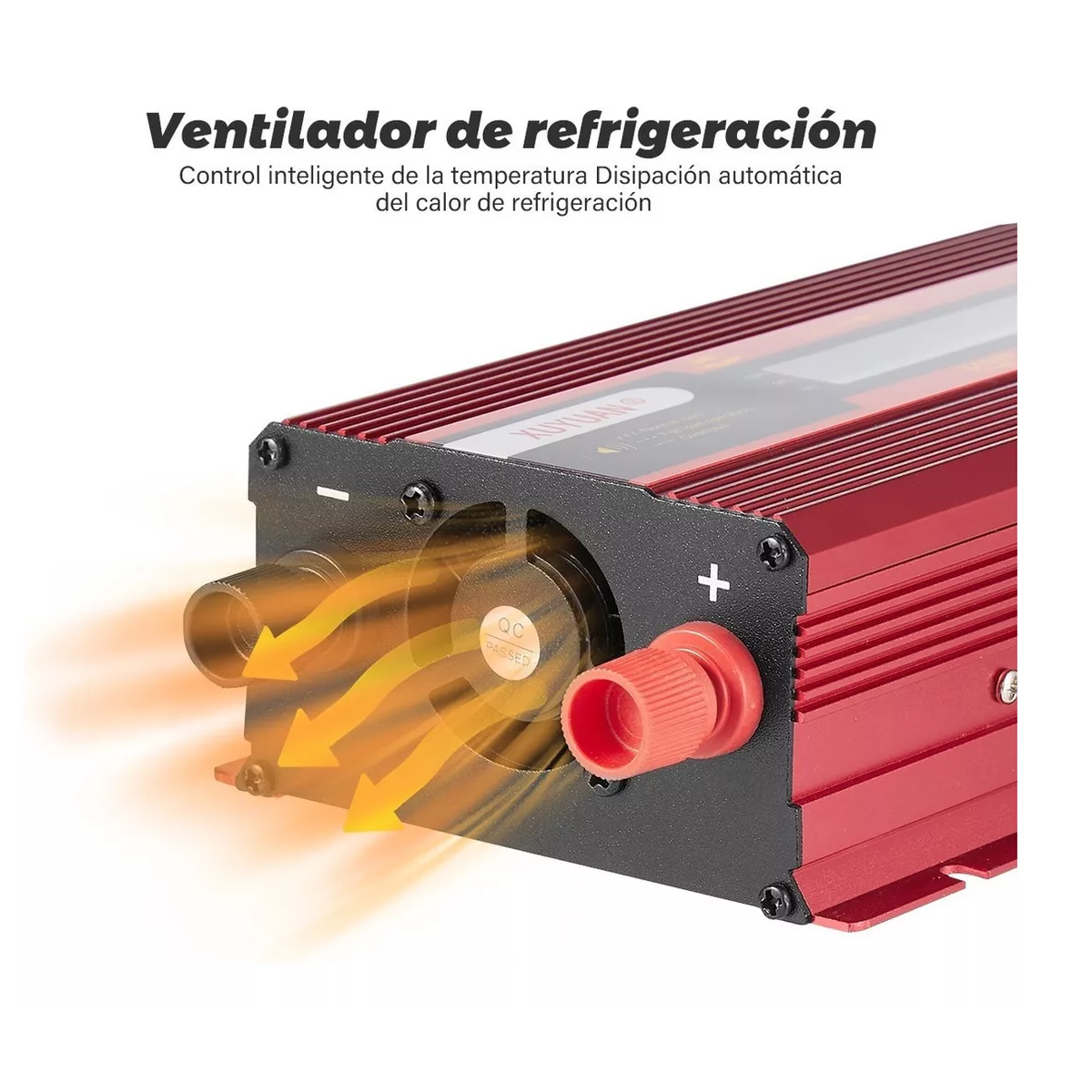 Foto 3 | Inversor De Corriente Convertidor Para Auto Eo Safe Imports Esi-12637 Rojo