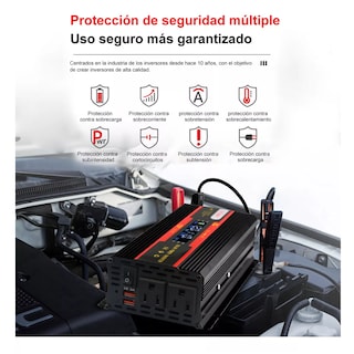 Foto 2 | Convertidor Solar Inversor De Coche Eo Safe Imports Esi-16197 Multicolor