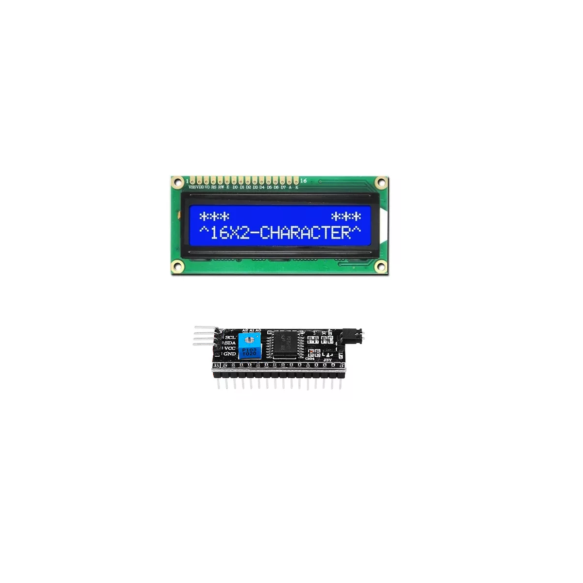 Pantalla Lcd 16x2 1602 Hd44780 Módulo Conversor I2c Para Arduino Eo Safe Imports Esi-16198 Multicolor