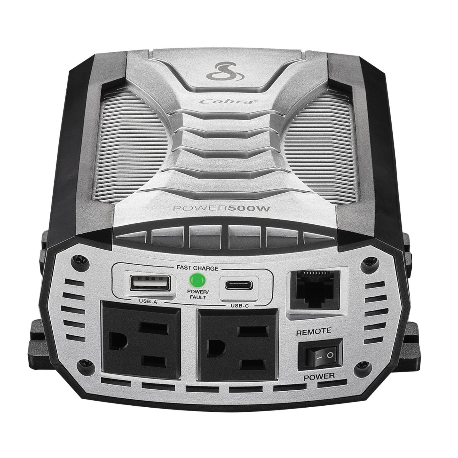 Inversor De Corriente Cobra Power, Portátil, 500 W, 2 Salidas Ac, 2 Usb - Venta Internacional.