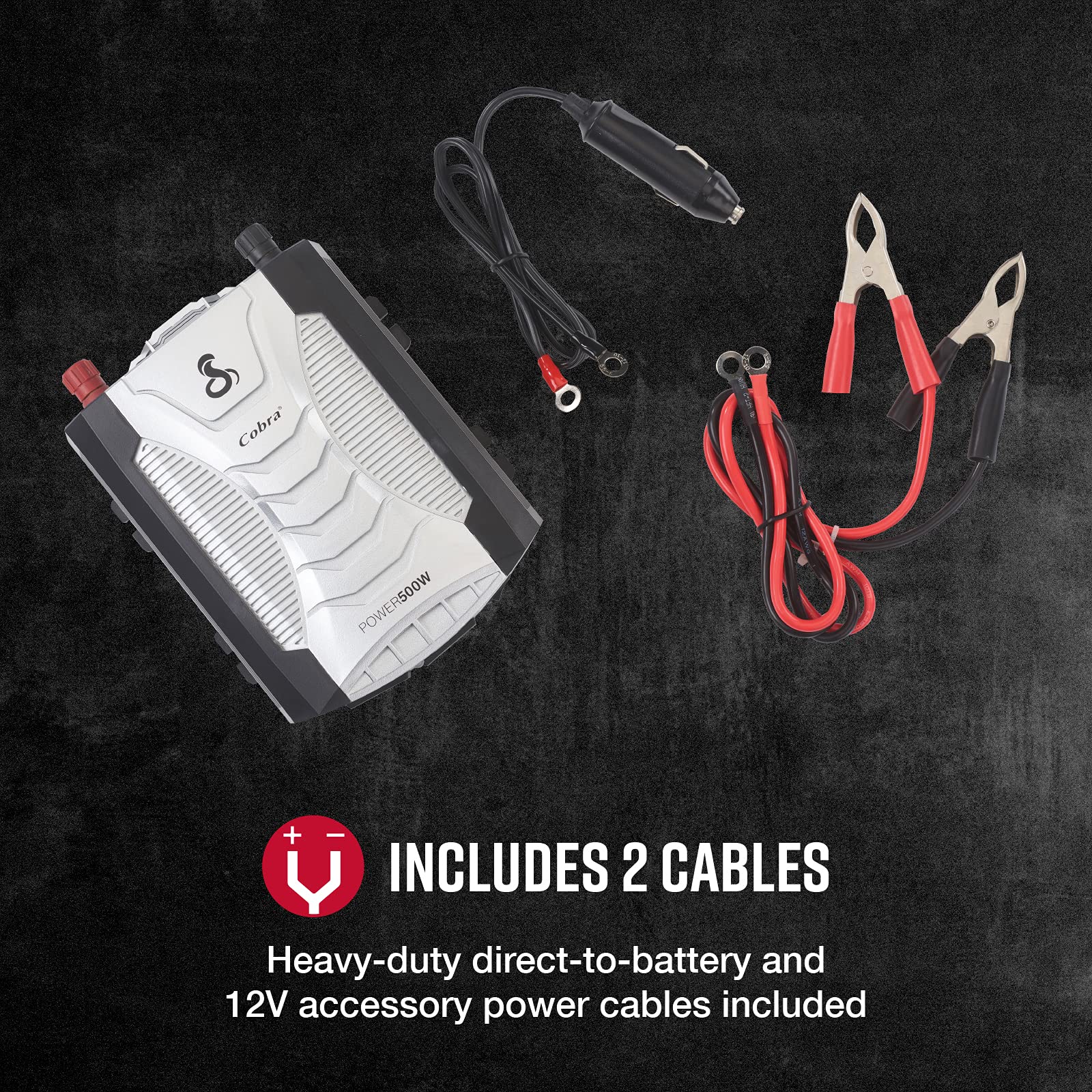 Foto 5 | Inversor De Corriente Cobra Power, Portátil, 500 W, 2 Salidas Ac, 2 Usb - Venta Internacional.