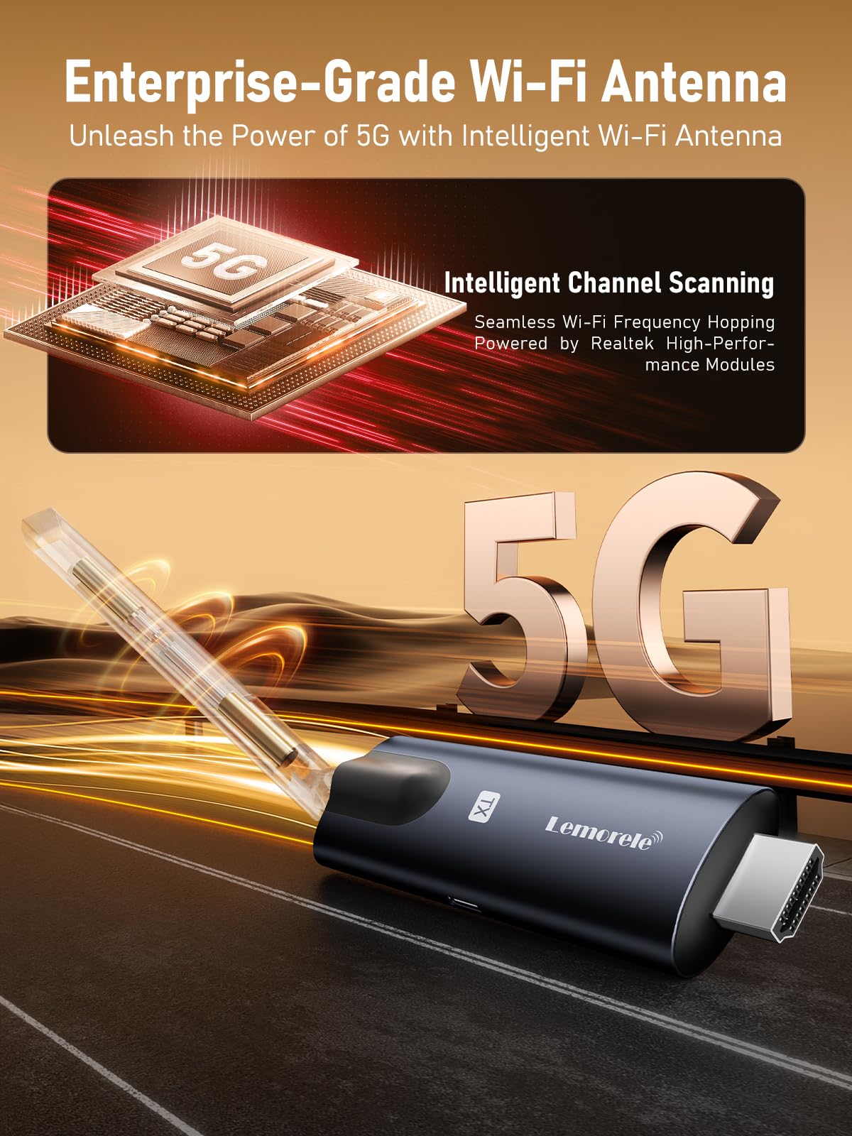Foto 7 | Transmisor Hdmi Inalámbrico Y 2 Receptores Lemorele 1080p - Venta Internacional.