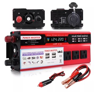 Foto 2 | Convertidor de Potencia Inversor para Auto 2000w Dc12v-a110v