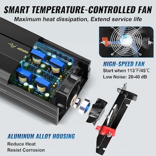 Foto 6 | Inversor De Corriente Vevor Pure Sine Wave 5000 W Dc 12 V A Ac 120 V - Venta Internacional.