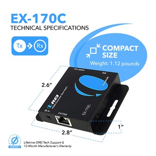 Foto 5 | Extensor Hdmi Orei 4k Sobre Ethernet Cat5/cat6/cat7 50m - Venta Internacional.