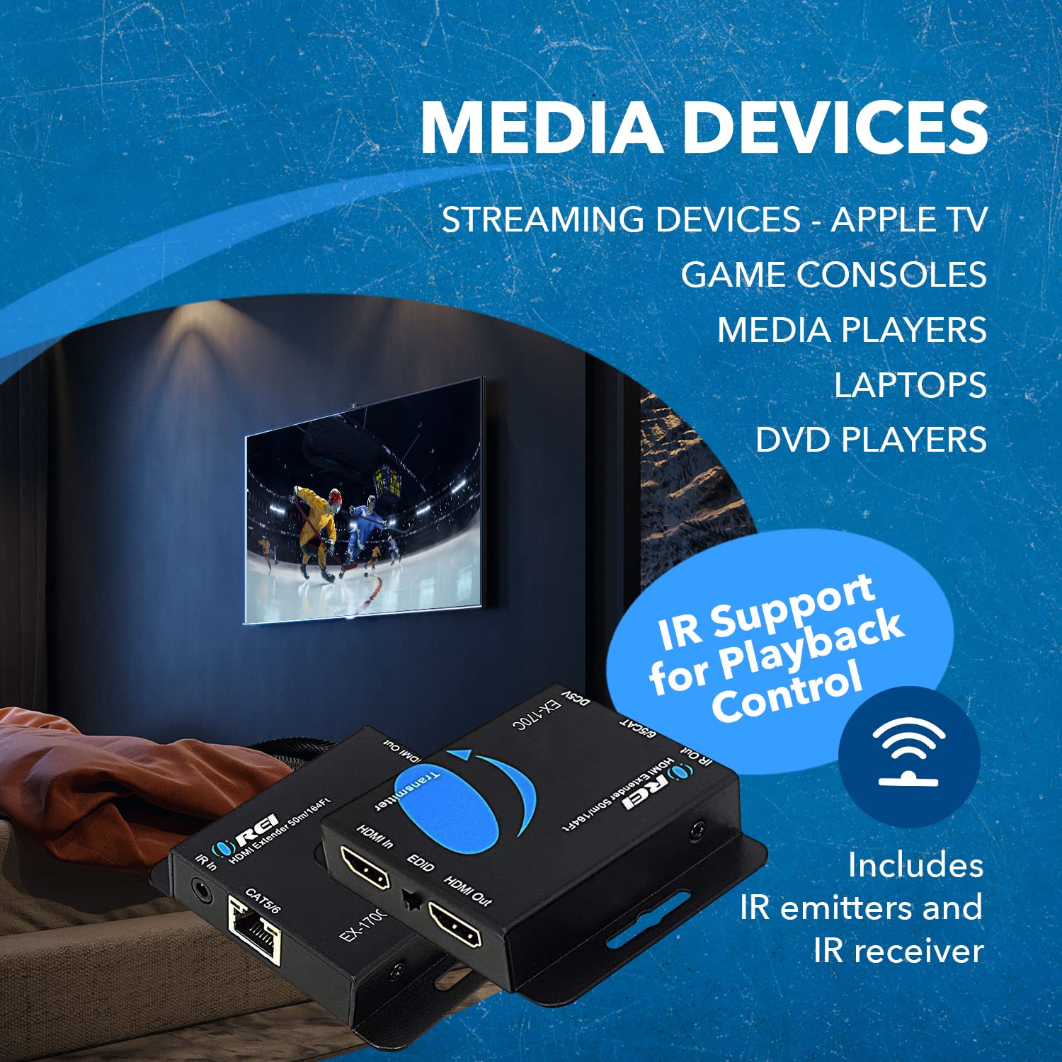 Foto 8 pulgar | Extensor Hdmi Orei 4k Sobre Ethernet Cat5/cat6/cat7 50m - Venta Internacional.
