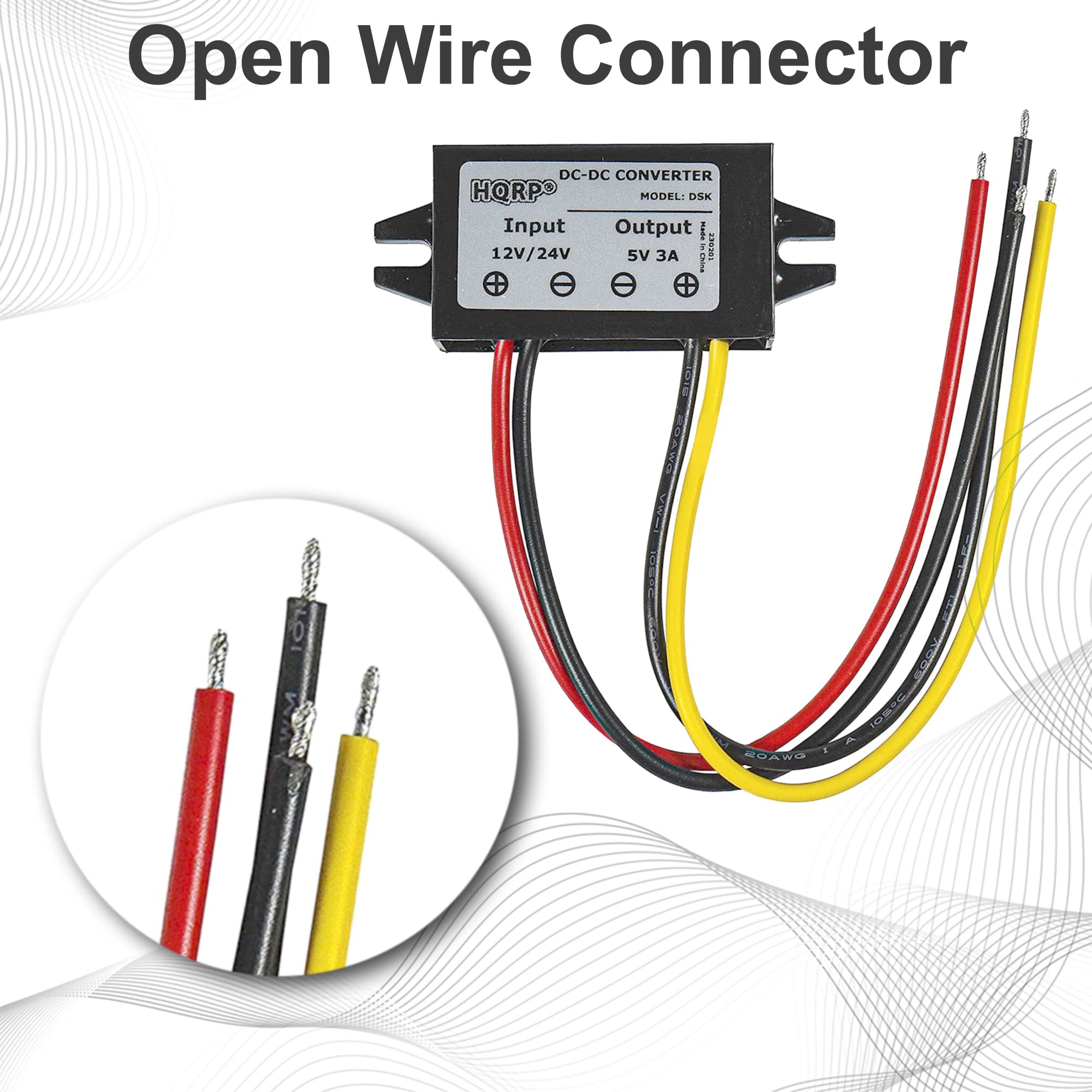 Foto 4 | Convertidor De Potencia Hqrp Dc-dc Step Down 12/24 V A 5 V 3 A 15 W - Venta Internacional.