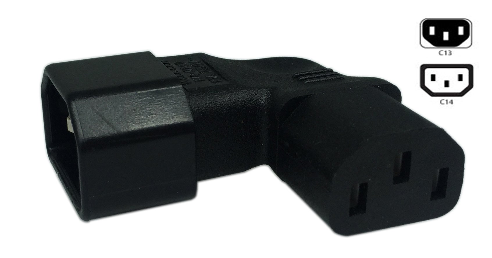 Foto 3 pulgar | Adaptador De Extensión De Alimentación Cerrxian Iec 320 C14 De 3 Pines Macho A C13 Hembra - Venta Internacional.