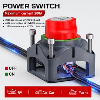 Foto 2 | Interruptor De Batería Nilight 90015a 12-48 V A Prueba De Agua Para Coche Y Autocaravana - Venta Internacional.