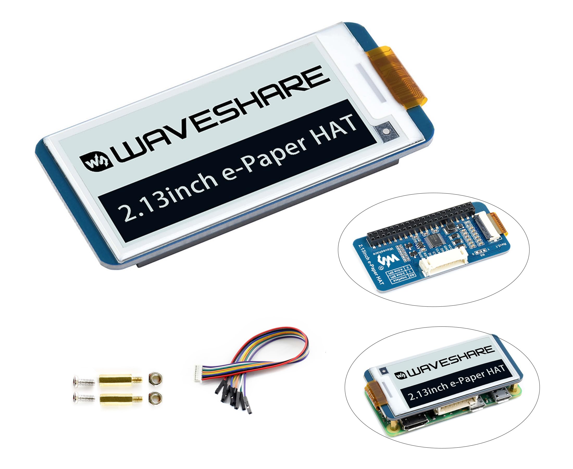 Foto 1 | Pantalla E-ink Hat Waveshare V4 De 2.13 Pulgadas Para Raspberry Pi - Venta Internacional.