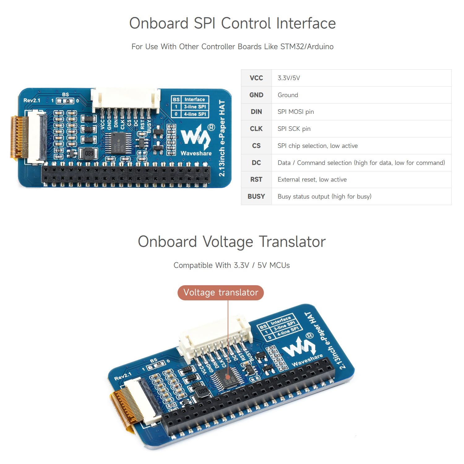 Foto 6 | Pantalla E-ink Hat Waveshare V4 De 2.13 Pulgadas Para Raspberry Pi - Venta Internacional.